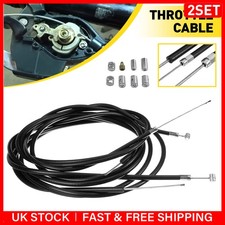 2SET Aluminum Alloy Motorcycle Scooter Clutch Brake Throttle Cable Harness Kit