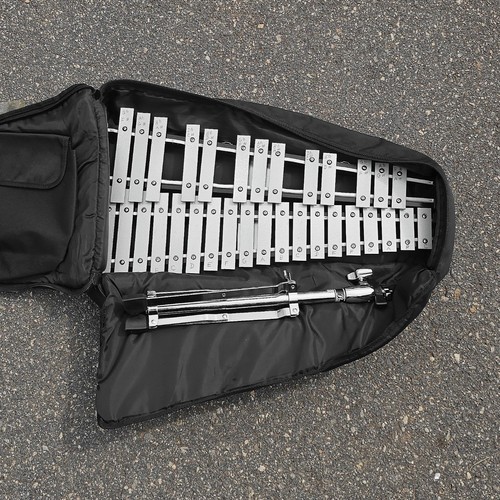 Pearl Xylophone 32 Key Student Percussion Musical Instrument With Case & Stand