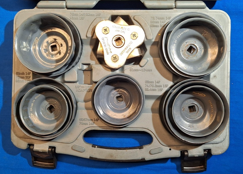 Blue Point OFC14KT 14 piece oil filter wrench set cup style with spider - Picture 2 of 10