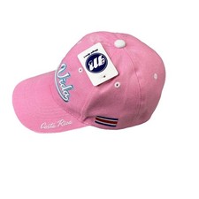 Costa Rica Hat Strapback Cap Adult Pura Vida Embroidered Flag Pink Tourist