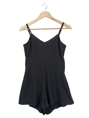 H&M DIVIDED Combishort Dames Pantalon T EU 38 noir style décontracté - Photo 1/4