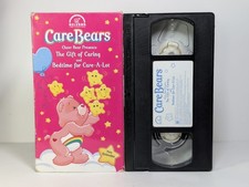 2002 Care Bears Cheer Bear Gift of Caring Bedtime Care A Lot VHS Vintage Tested