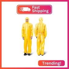 Medtecs Hazmat Suits Disposable - 6 Sizes Options, Type 5/6 Protection