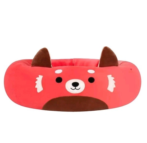 Squishmallows 30-Inch Cici the Red Panda Pet Dog Bed - Large-Size | Ultra Soft