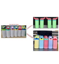 UV Color Change  Glow in Dark 12oz Blank Sublimation Sippy Cup Straight Stainle