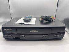Quasar VHQ-41M 4 Head VHS VCR Video Recorder Player Universal Remote Tested