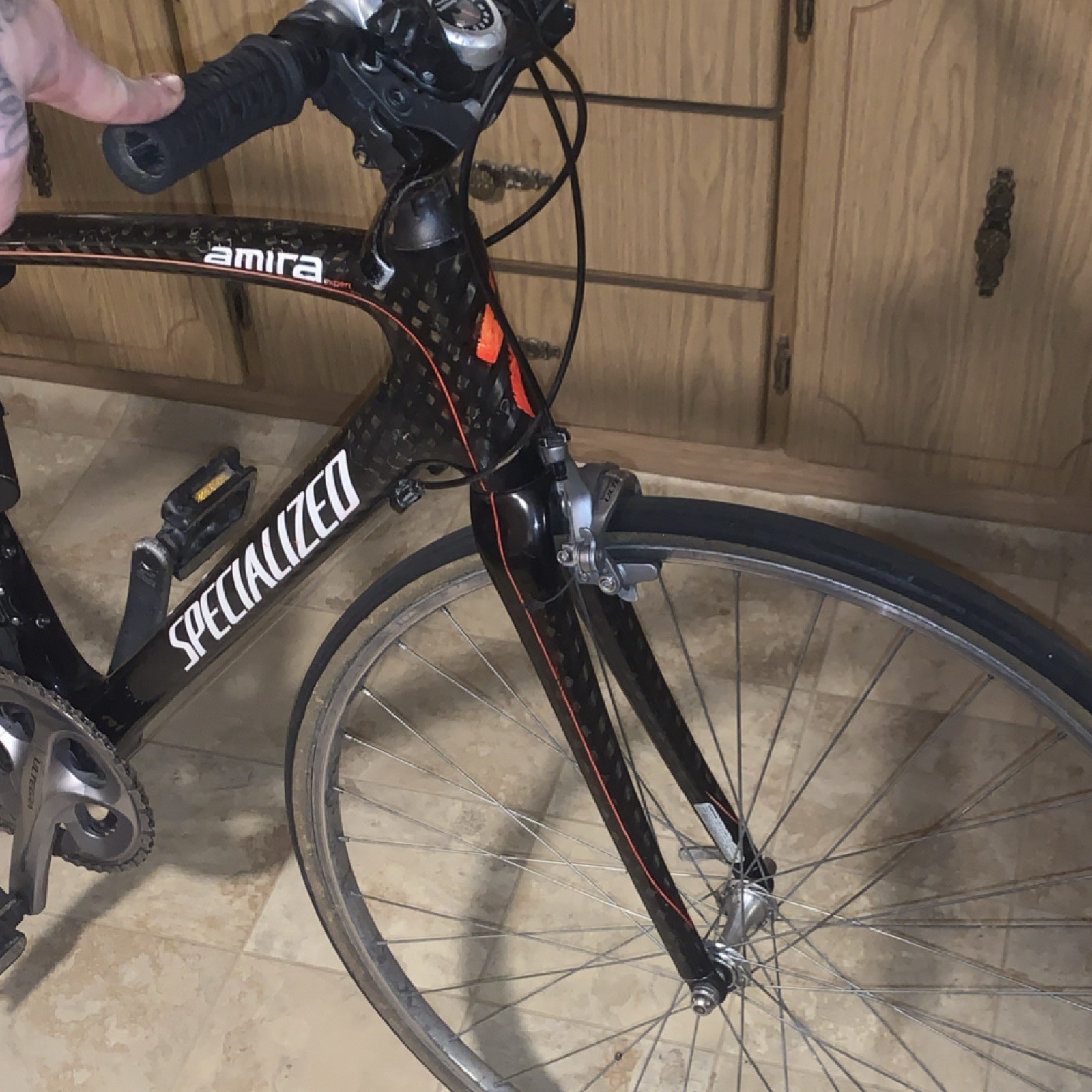 Specialized Amira Expert Road Bike 700C Carbon Fiber Black Red White