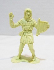 MARX MINSTREL CHARACTER FIGURE from 54mm ROBIN HOOD PLAYSET VINTAGE CREAM