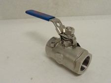 208907 New-No Box; MTG- M2007AR-SS Inline Ball Valve; SS-316; 1NPT; 2000WOG