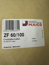 Maico ZF 60, 100 - Ersatzfiltermatten-Set 5x G3