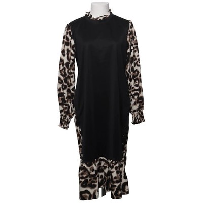 Kleid, Größe: M, Schwarz/Mehrfarbig, Leopard, Damen #PYS