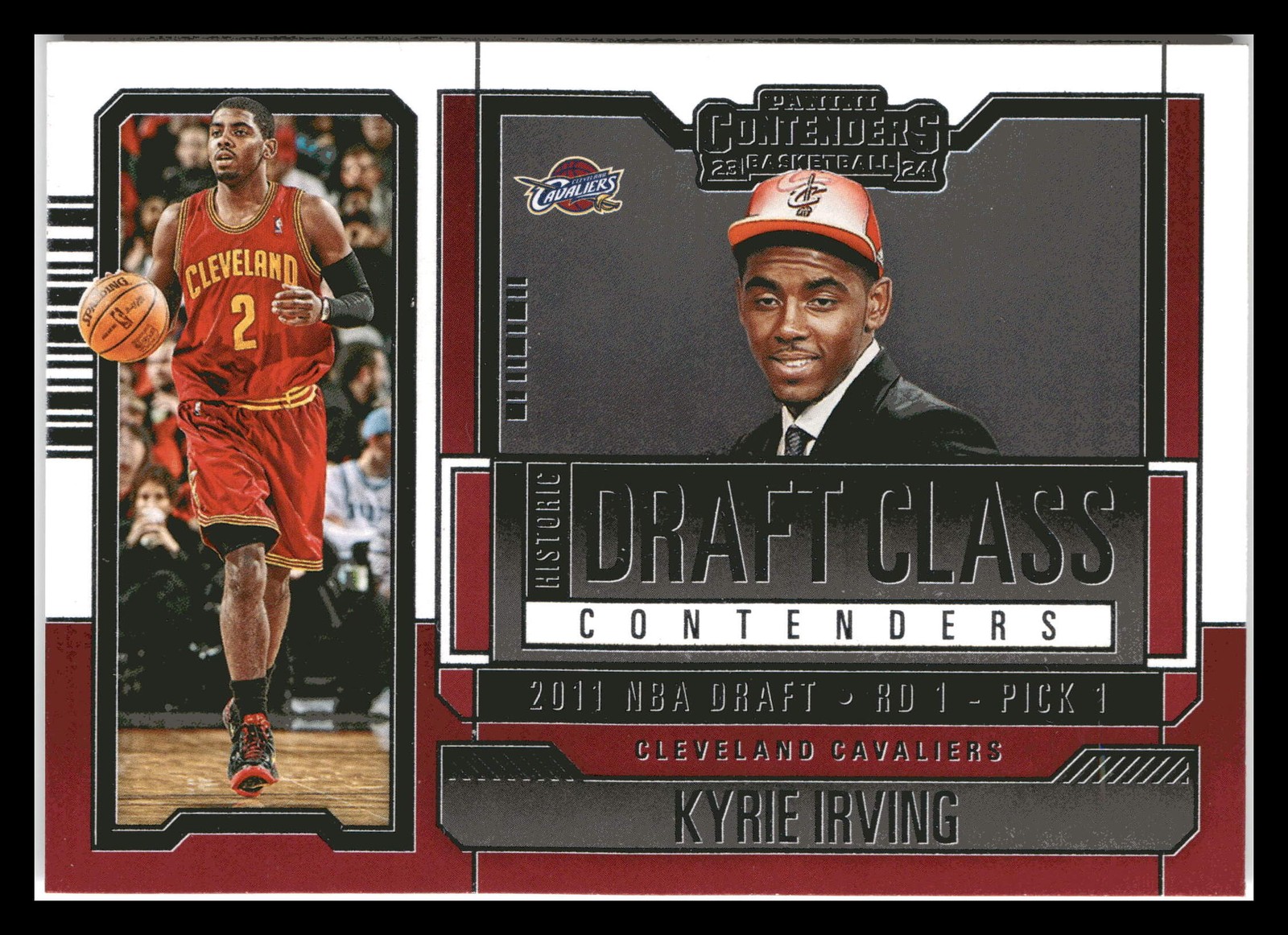 Kyrie Irving #1 Basketball Cards 2023 Panini Contenders Historic Draft Class trading card — raw and PSA graded price guide