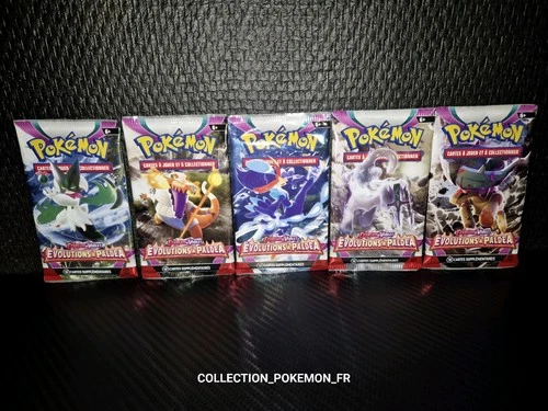 Art Set Complet : Lots 5 Booster Cartes Pokémon - Evolutions à Paldea - FR 🇨🇵