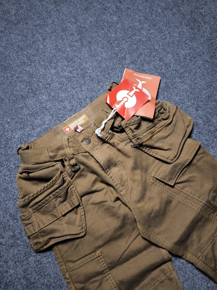 Men's Engelbert Strauss Workingr Rare  Pants Size  S,44  + Double Pockets  - Image 3 of 4