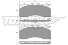 Bremsbeläge Vorderachse TX 60-08 TOMEX Brakes für FORD USA MUSTANG Convertible