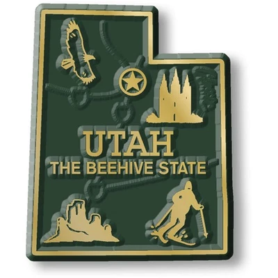 CLASSIC MAGNETS MADE WITH PRIDE IN THE USA Utah Small State Magnet by Classic Magnets, 1.5" x 1.9"