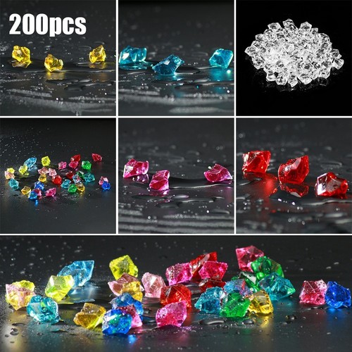 Beautiful Acrylic Gem Stone Ice Rocks for Home and Party Decoration 200pcs - Picture 1 of 56