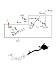 Land Rover Range Rover Evoque L551 Auspuffhalter LR181422 Neue Echtheit
