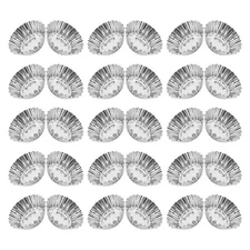 30pcs Mini Tart Pans: Stainless Steel Tartlet Molds - Reusable Baking Cups -