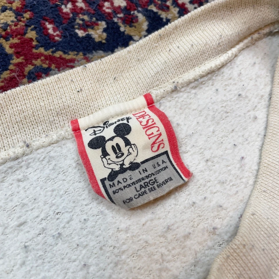 Moletom Mickey Mouse Vintage Disneyland 40 Anos de Aventura L EUA Indiana Jones - Imagem 3 de 4