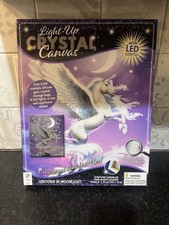 Hinkler Unicorn in Moonlight Light Up Crystal Creations Canvas Kit Diamond Art
