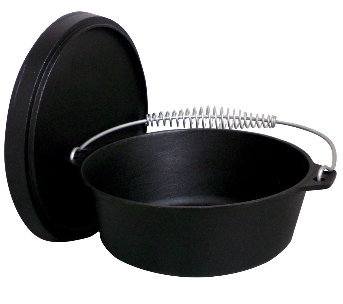 NEW King Kooker CI12S Pre-Seasoned Cast Iron Outdoor Dutch Oven, 12-Quart