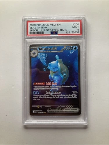 POKEMON 2023 MEW EN BLASTOISE EX PSA 9