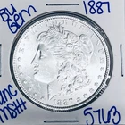 1887 BU UNCIRCULATED MORGAN SILVER DOLLAR AUTHENTIC U.S. MINT FREE SHIPPING 5763