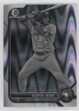 2022 Bowman Draft Chrome Black & White RayWave Refractor Alex De Jesus 1s8