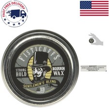 Fisticuffs Mustache Wax 1 Oz - Strong Hold for All Hair Types, Sandalwood Scent
