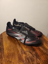 Adidas Predator League FT FG/MG Soccer Cleats Mens 11.5 Black Red ID1322