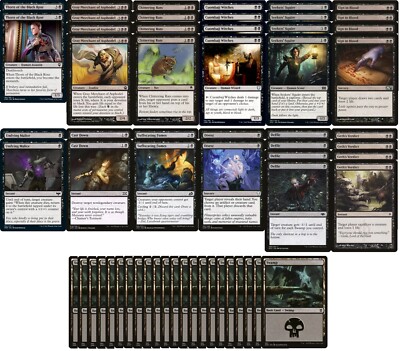 Tier 1 Mono Black Control Pauper Deck - Very Powerful - 60 Card MTG!!!