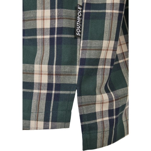Southpole Check Flannel Shirt Casual Shirt Checked Bag - Picture 13 of 25