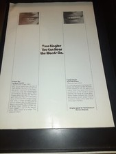 Frank Sinatra And Mary Travers Warner Brothers Reprise Promo Poster Ad Framed!