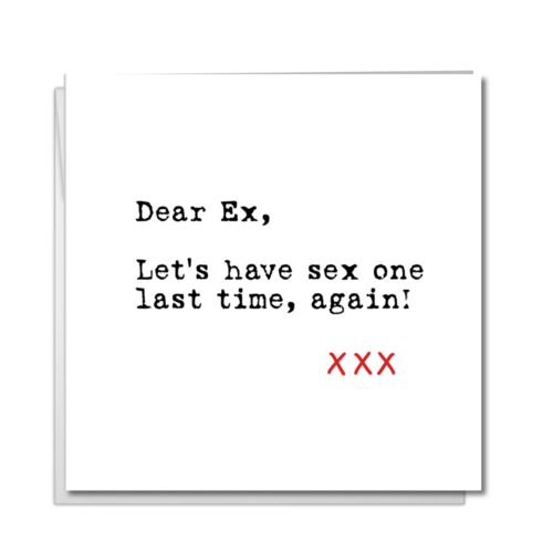 Valentine Birthday Card for ex girlfriend ex boyfriend sex funny humorous sexy eBay photo