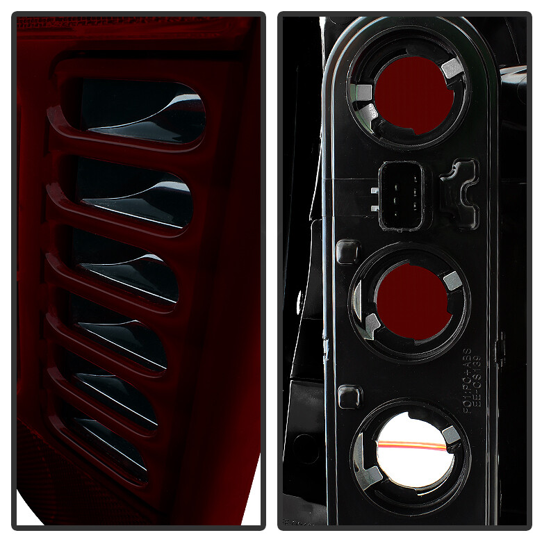 Purchase 1999-2004 Grand Cherokee Red Smoked LED Tail Lights Lamps In - Foto 13