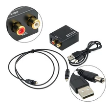 3.5mm Optical Coaxial Toslink Digital to Analog Audio Converter Adapter RCA L/R