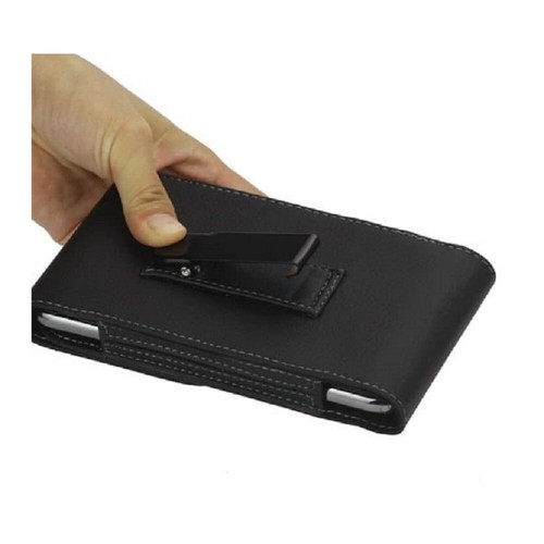 for Sharp Leica Phone 2 (2022) Case Metal Belt Clip Synthetic Leather Vertical - Picture 5 of 6