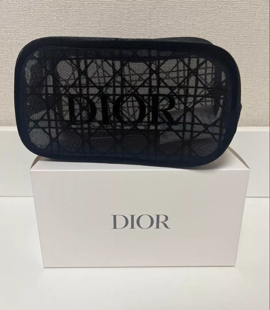 Pochette canage maille Christian Dior nouveauté 2025 étui noir pochette sac à main du JAPON