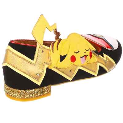 Irregular Choice Pikachu Dreams Shoes Pokemon Pokeball Women Yellow/Black/Red