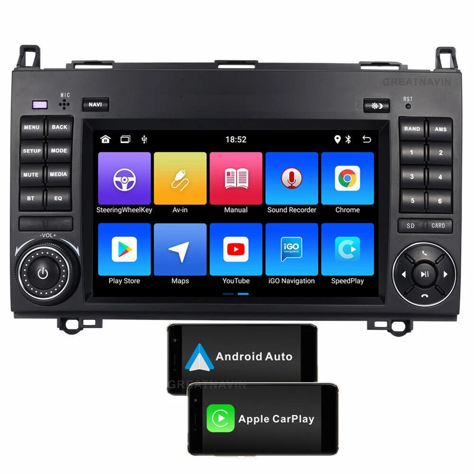 Navi 7"Autoradio GPS+Rückfahrkamera Für Mercedes Benz Vito W447 W639 Flügeltüren - Bild 2 von 4