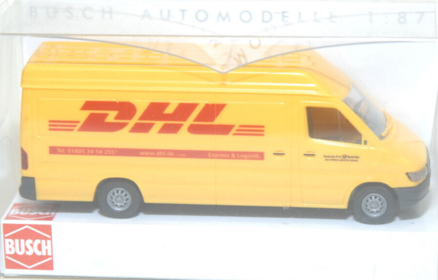 Busch 47837 Mercedes Benz Sprinter DHL Delivery Van HO 1:87 New