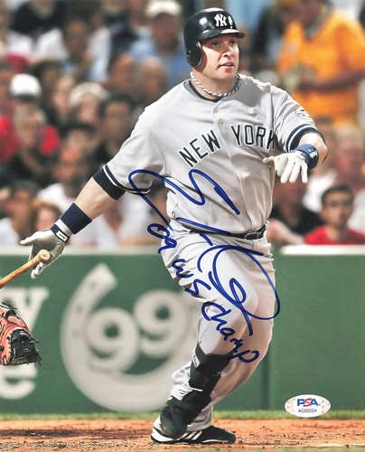 ERIC HINSKE signed 8x10 photo PSA/DNA New York Yankees Autographed - 第 1/1 張圖片