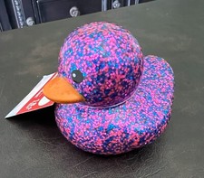 Glitter Dazzle Blue Pink Rubber Duckie Duck Novelty World JEEP Bath Toy Ducky