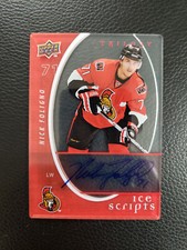 2008-09 Upper Deck Trilogy Ice Scripts Autograph Nick Foligno Auto SENATORS