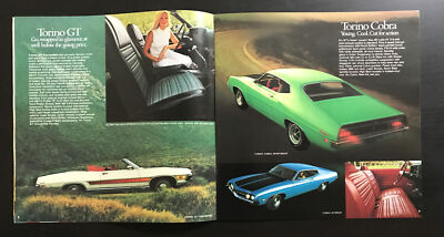 Original 1971 Ford Torino Sales Brochure 71 Brougham GT Cobra 500