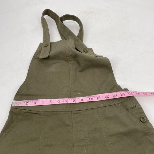 Patagonia Womens size 4 Basin Green Canvas Crop Stand Up Wide-Leg overalls - Picture 8 of 11