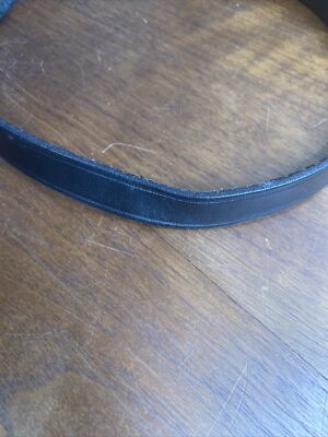 Tory English Bridle Leather Belt Black Women display picture 1