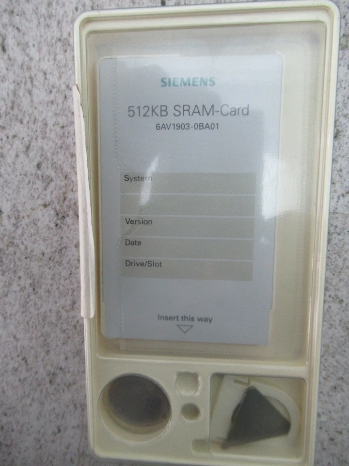 Siemens 6AV1903-0BA01 Sram-Card 512KB Card Unused - Image 2 of 4