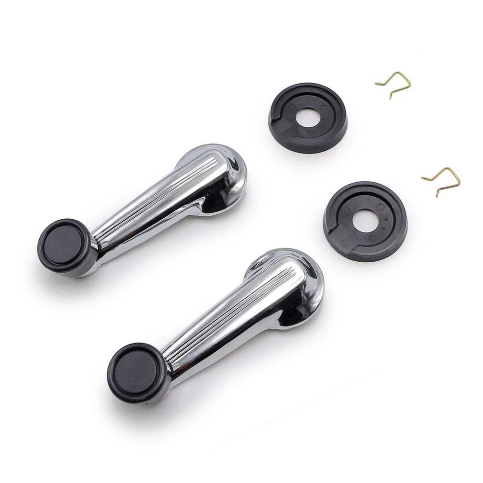 Juego de manivela manual ventana cromada interior para camioneta Datsun 620 1973-1979 Foto 4 de 4